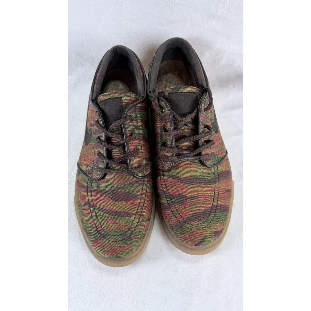 Nike SB Zoom Stefan Janoski Canvas‎ Premium Camo Gum 705190-900 Men's Size 8.5